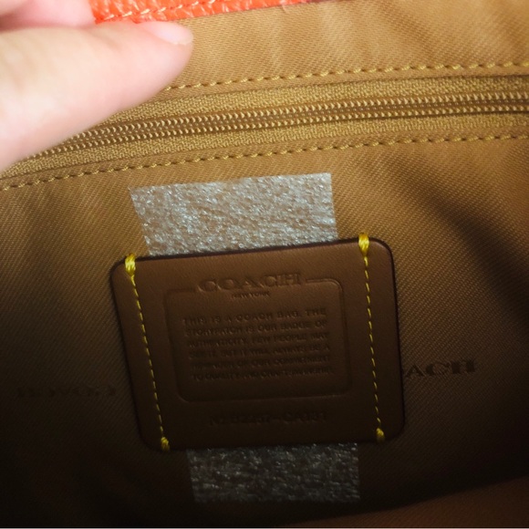 Coach Cassie Vibrant Red Orange Crossbody Bag - Picture 5 of 6